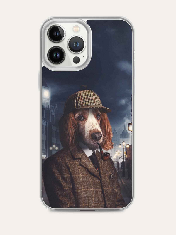 Custom Pet Portrait Phone Case – The Detective Edition
