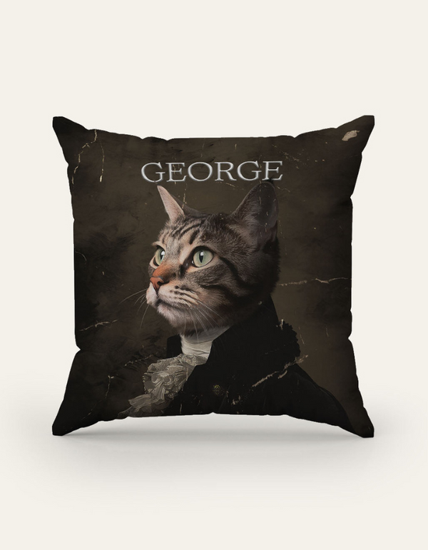 Presidential Pet Portrait Cushion – George Washington Edition